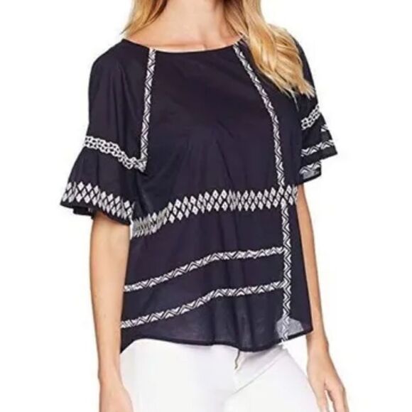Joie Boho Embroidered Top - Picture 1 of 8